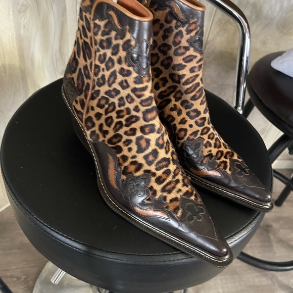 DONALD PLINER • BOOTS Print Cowboy Boots 6 new - Picture 8 of 9